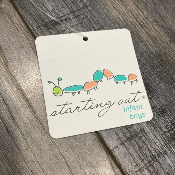 Starting Out Boys Navy Nautical Vest and white short sleeve polo 12 months NEW - Picture 3 of 4